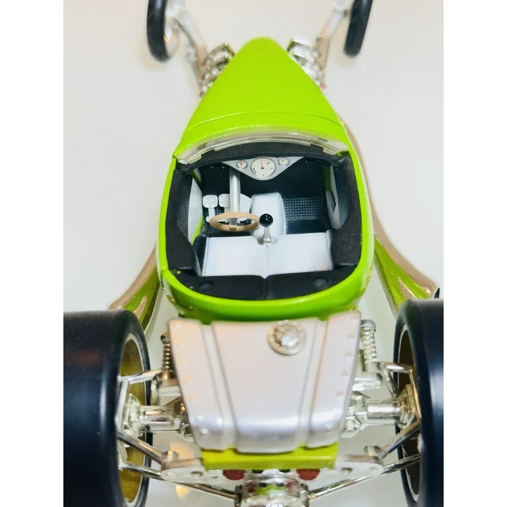 Hot Wheels Twin Mill 1:18 Diecast Model Car Lime Green Custom Hot Rod Rare